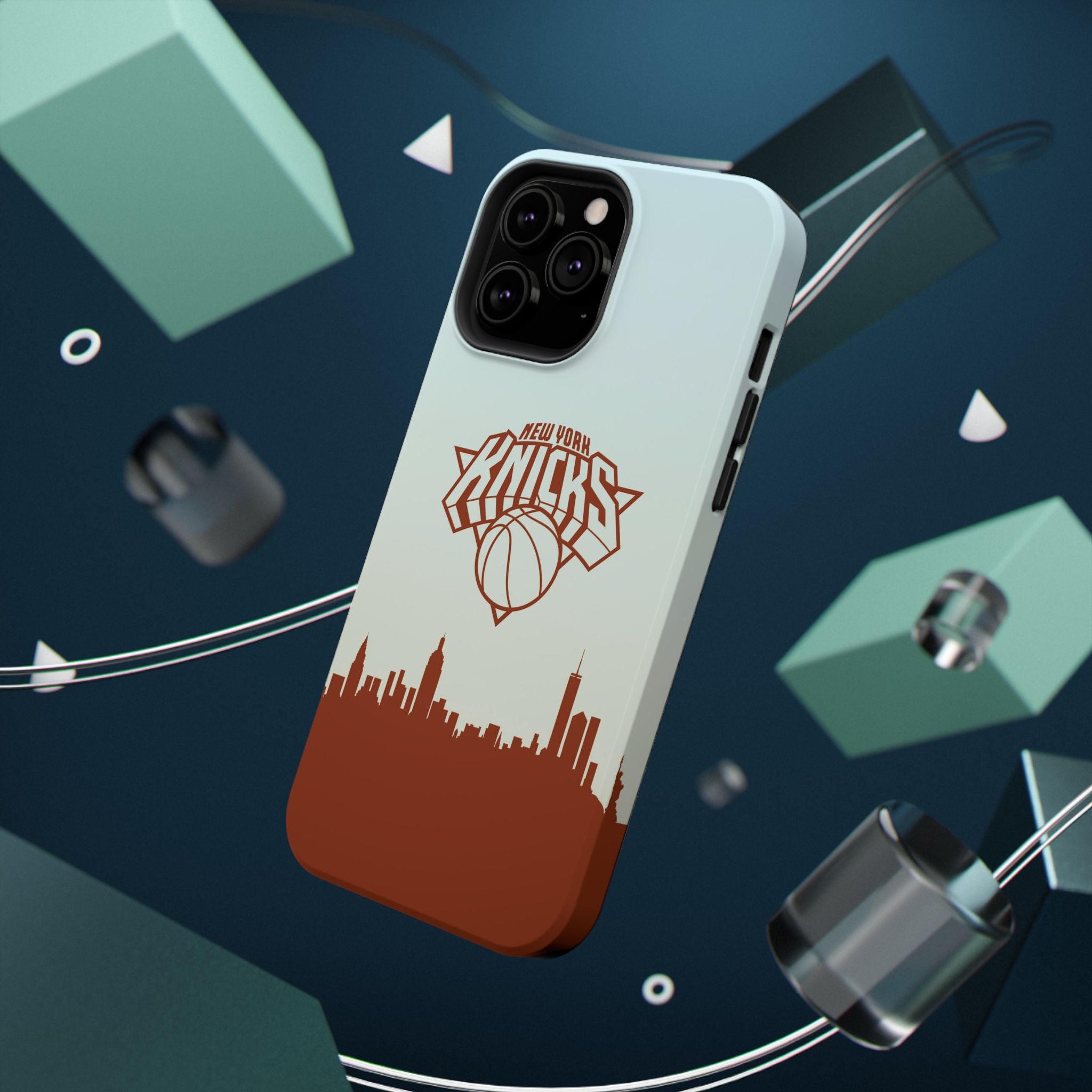 Knicks Skyline Impact-Resistant Phone Case — New York Basketball Design