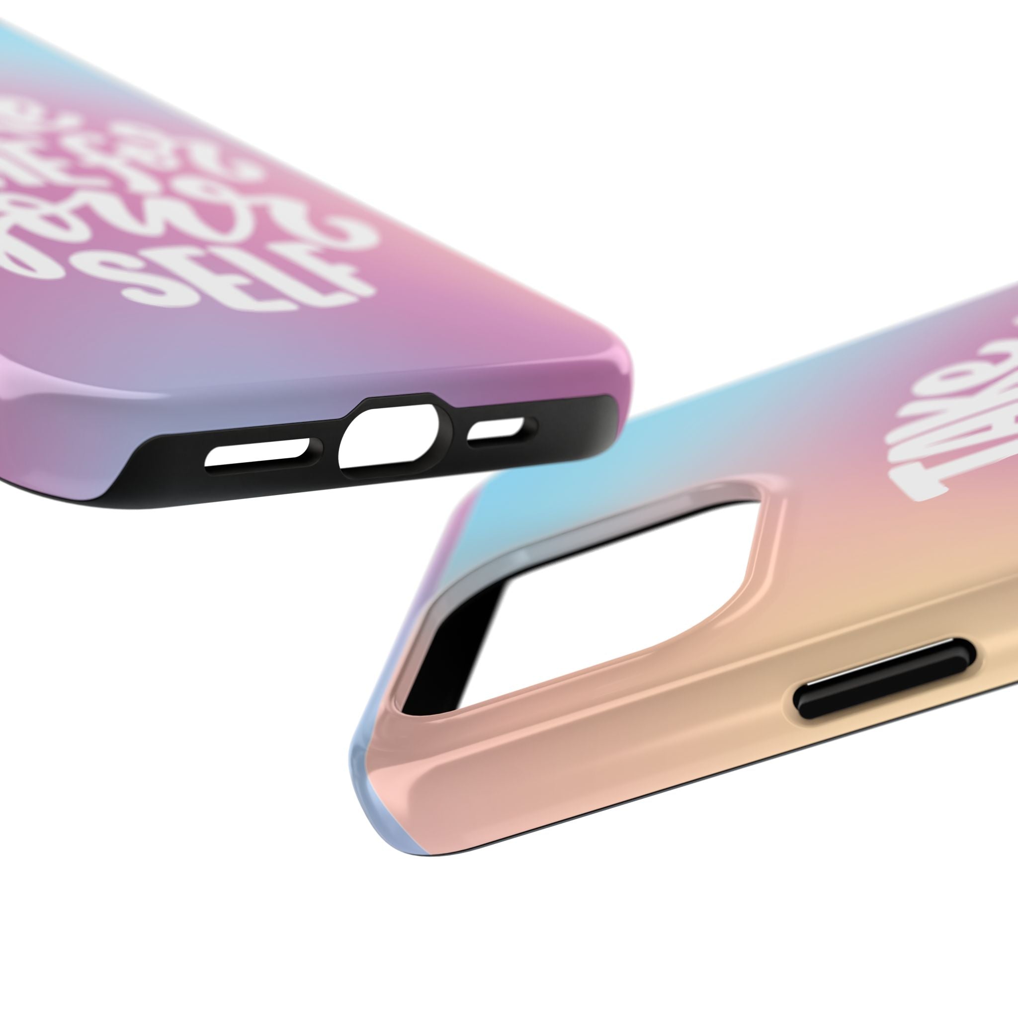 Tough Phone Case — "Take Time For Yourself" Pastel Gradient Phone Cover