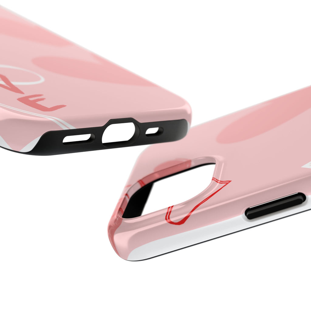 Pink Heart 'LOVE' Tough Phone Case — Protective Romantic Phone Cover