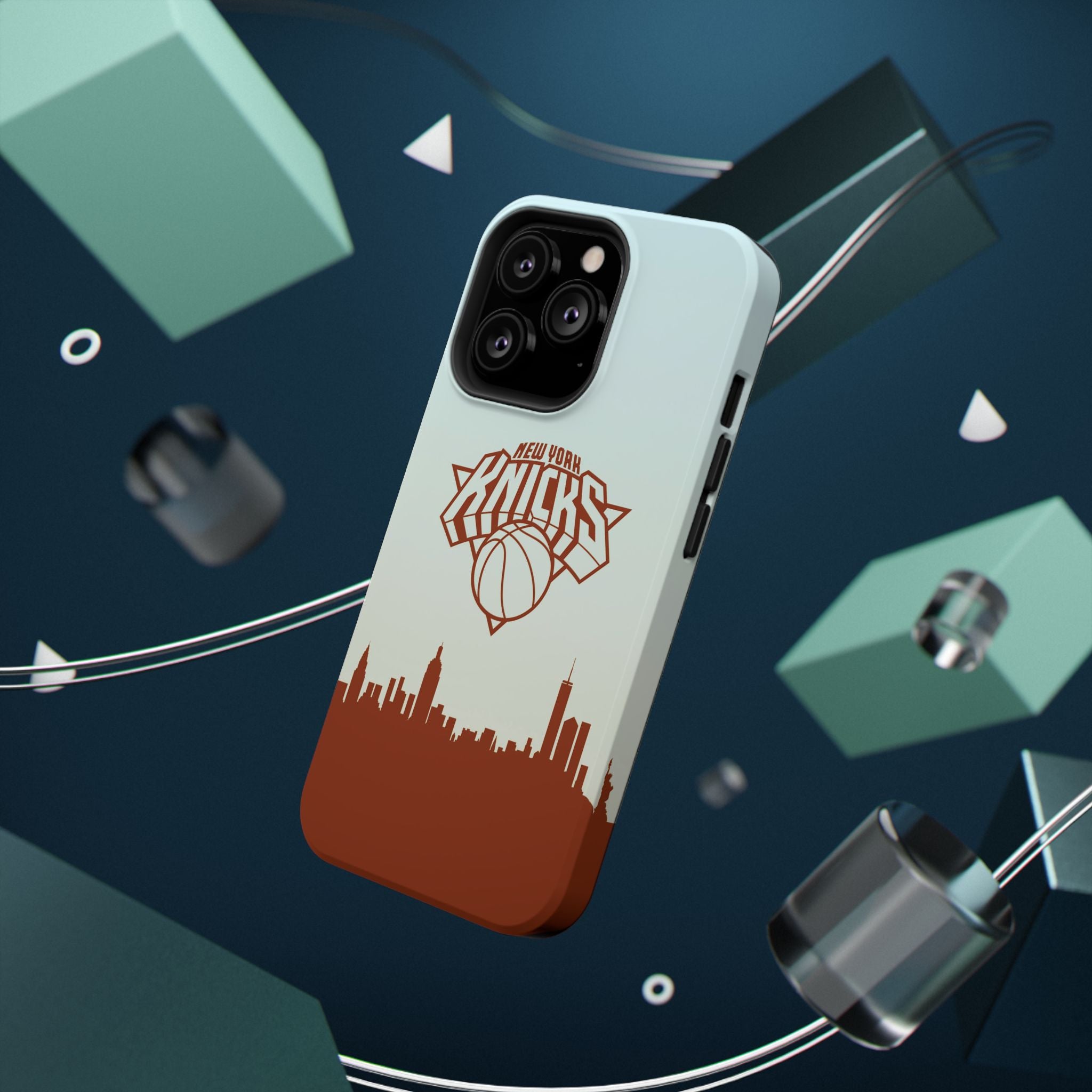 Knicks Skyline Impact-Resistant Phone Case — New York Basketball Design