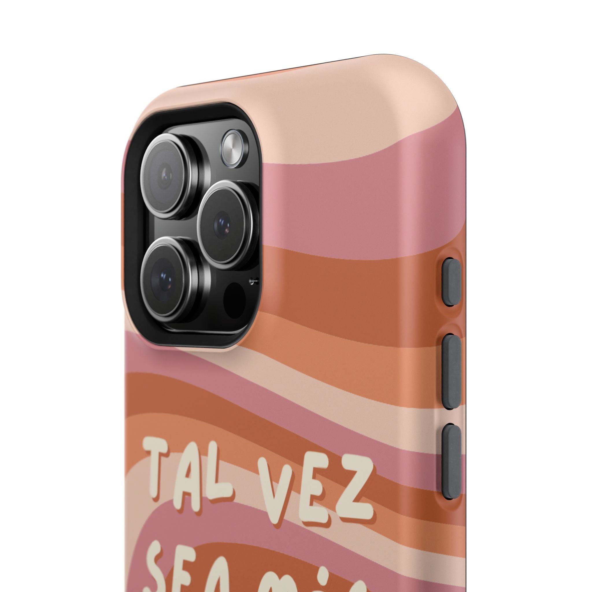 Impact-Resistant Case — "Tal vez sea más fácil de lo que crees" Retro Waves Phone Cover