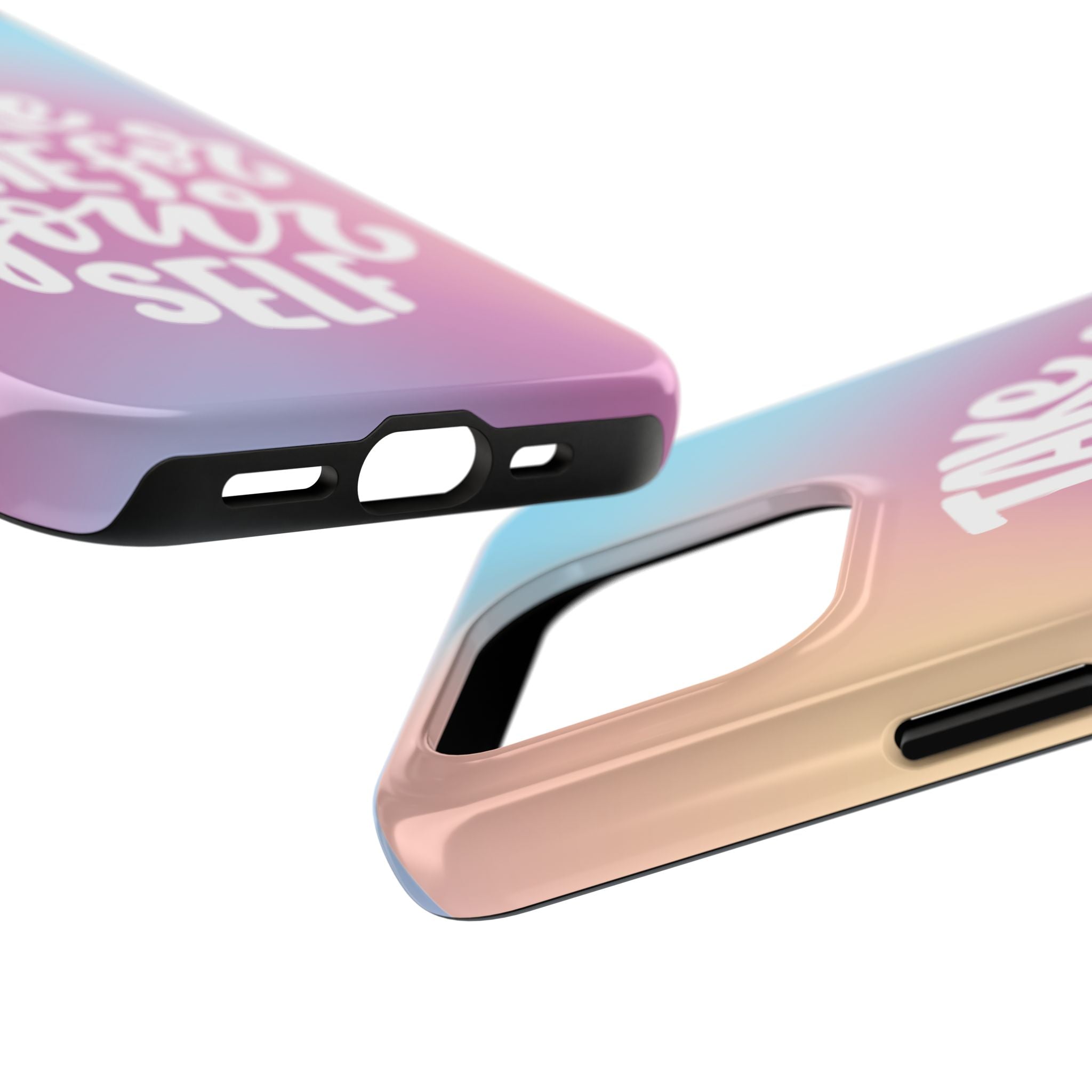 Tough Phone Case — "Take Time For Yourself" Pastel Gradient Phone Cover